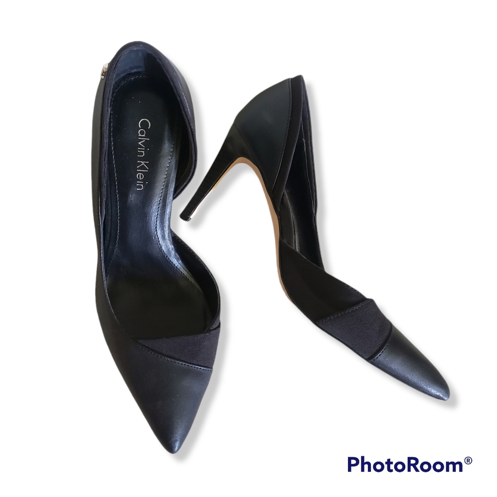 "Size 4.5" Calvin Klein Brydie Cow Kansas Heels